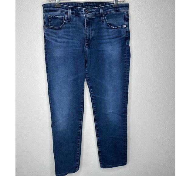 AG Adriano Medium Wash Whiskered Prima Cigarette Leg Jeans 30 - Picture 3 of 14